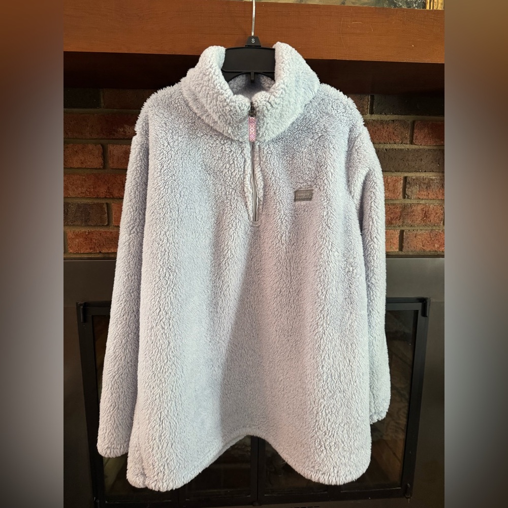 Simply Southern Cozy Gray Sherpa Fleece
